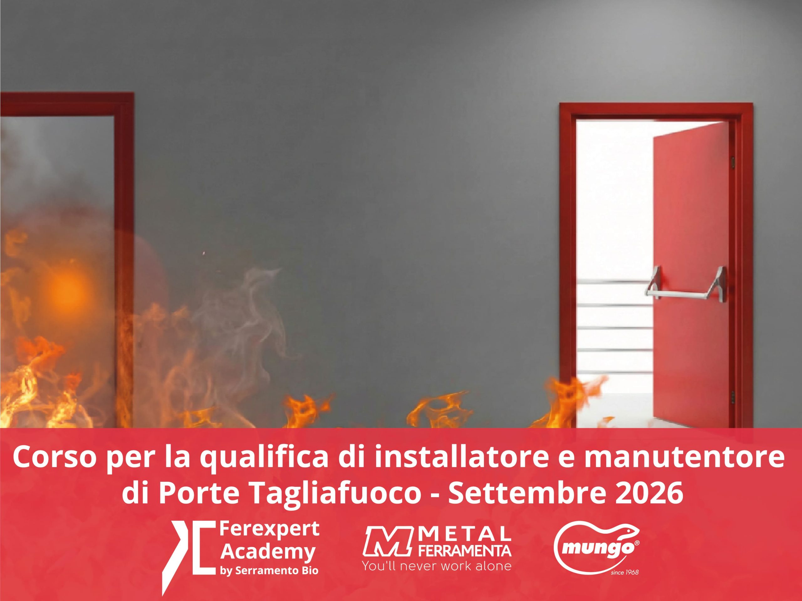 Corso per la qualifica di installatore e manutentore di porte tagliafuoco – Settembre 2026