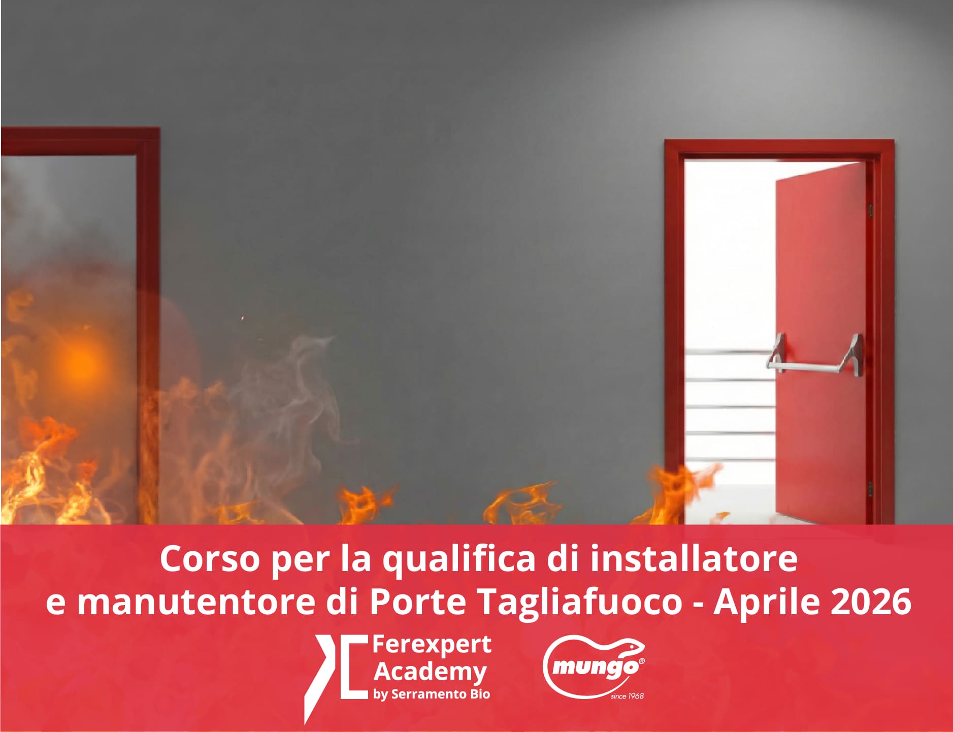 Corso per la qualifica di installatore e manutentore di porte tagliafuoco – Aprile 2026