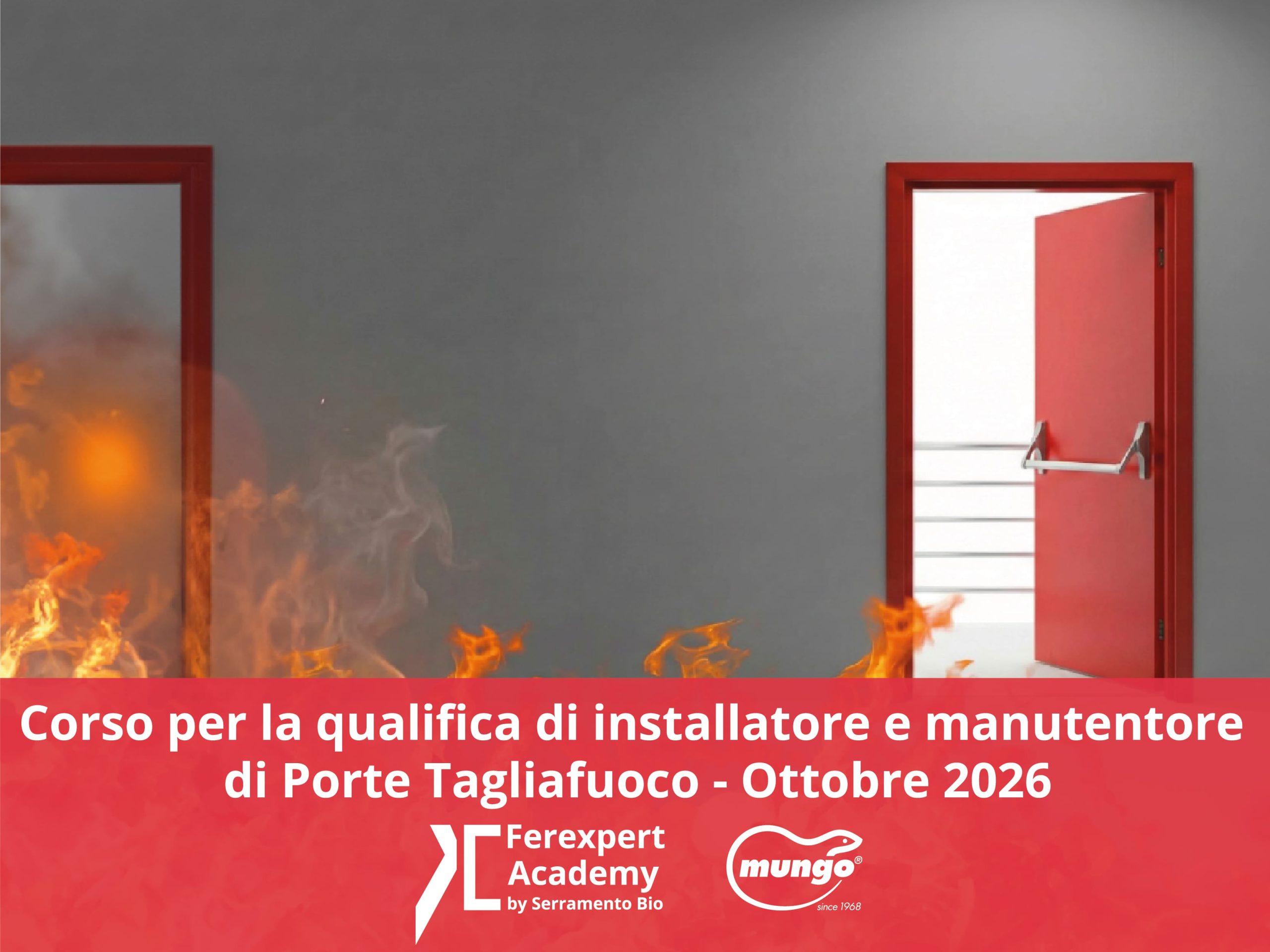 Corso per la qualifica di installatore e manutentore di porte tagliafuoco – Ottobre 2026
